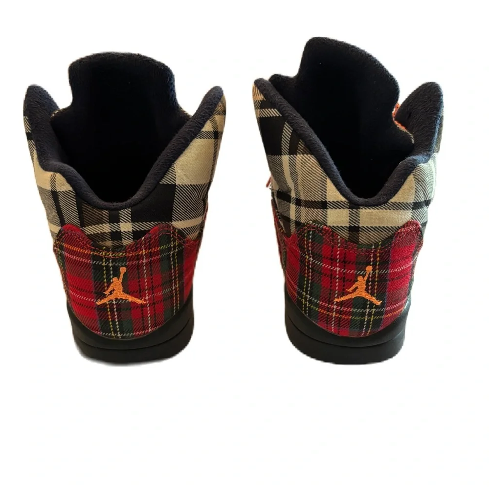 Nike Air Jordan  5 Retro Plaid Kids's High Top Sneakers Size 3Y